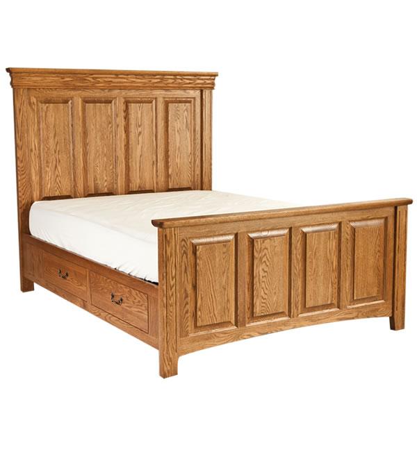 Oakwood Industries Edinburgh 84 Queen Raised Panel Bed with Panel